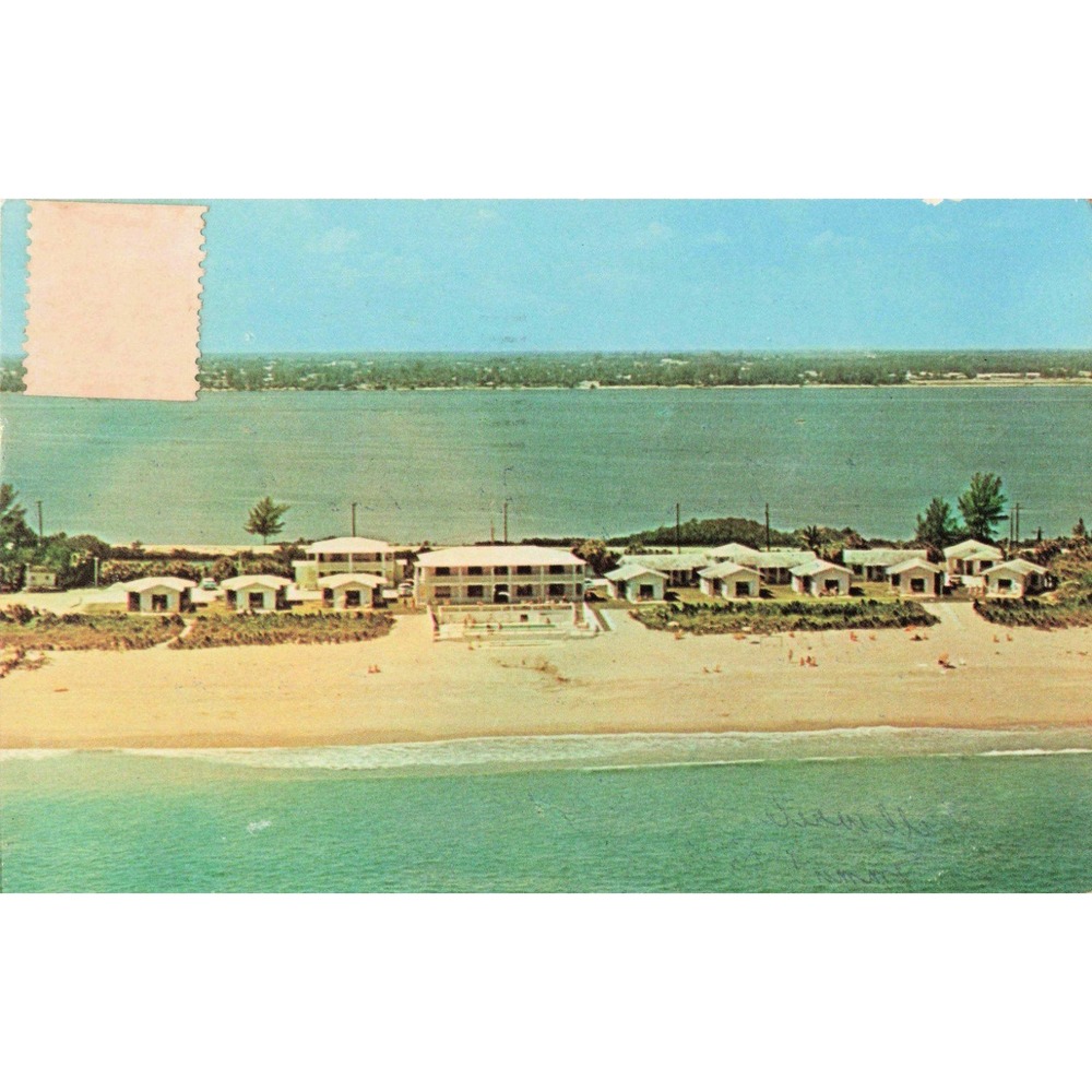 Vintage MacDonalds Villas Singer Island Riviera Beach Florida Postcard 1966 VG